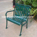 Laser cut steel bench seat metal outdoor chair